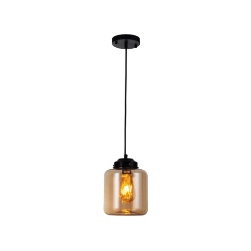 Luminario decorativo para suspender cuerpo de cristal