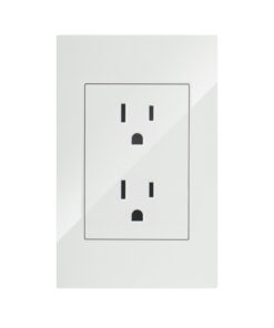 LÍNEA PREMIUM BLANCA PLACA CONTACTO DOBLE