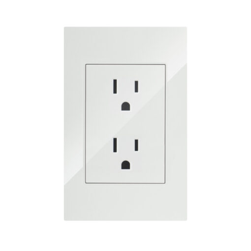 LÍNEA PREMIUM BLANCA PLACA CONTACTO DOBLE