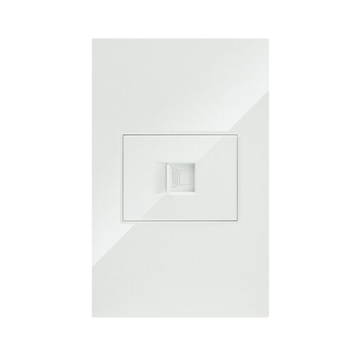 LÍNEA PREMIUM BLANCA PLACA CONTACTO  RED LAN TIPO RJ45