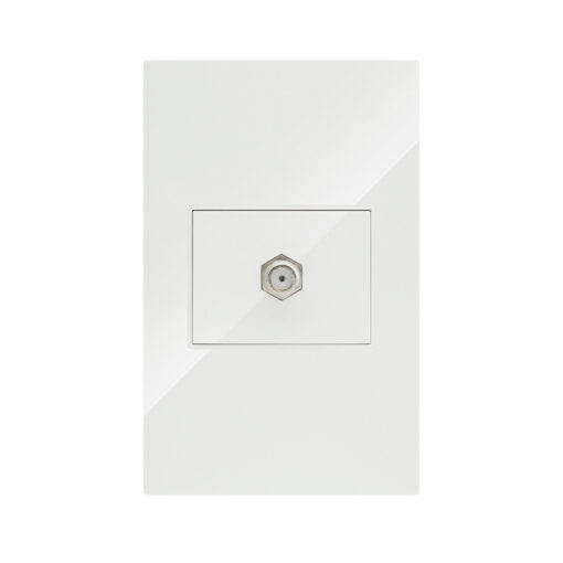 LÍNEA PREMIUM BLANCA PLACA CONTACTO TELEVISIÓN